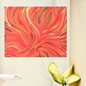 The unquenchable fire abstract art original art
